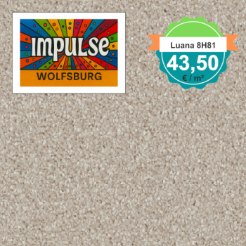 Vorwerk Luana Teppichboden hellbeige – quadratische Draufsicht